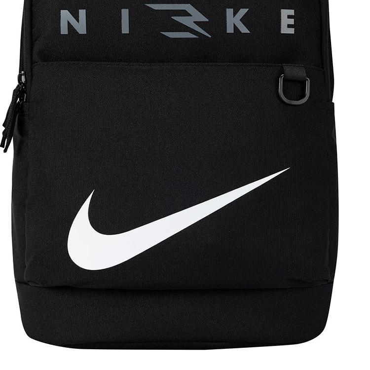 Nike 3Brand Casual Versatile Fashion Simple Solid Color Polyester Backpack Unisex Backpack Black N32613070GS-002