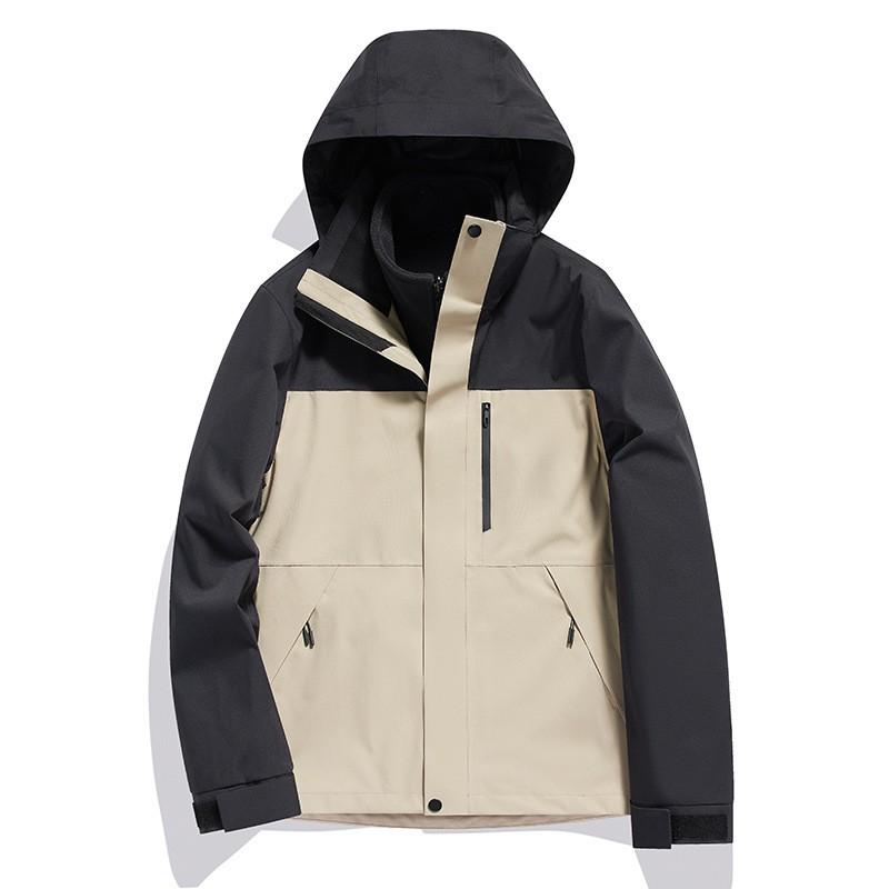 Men Women 3-in-1 Waterproof Windproof Winter Jacket With Removable Fleece Liner Skiing Hiking Camping Outdoor Activities