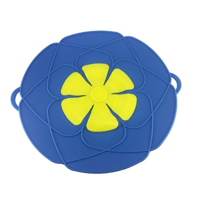 

Силиконовая крышка-заглушка для предотвращения разлива 26 см – крышка, препятствующая выкипанию жидкости для кастрюль и сковородок, многофункциональный кухонный гаджет для приготовления пищи 26cm синий