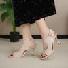 Fashion Summer New Women's Open Toe Sandals Fashion Party Thin Heels Buckle Strap Shoes  Sandals Ladies Shoes
