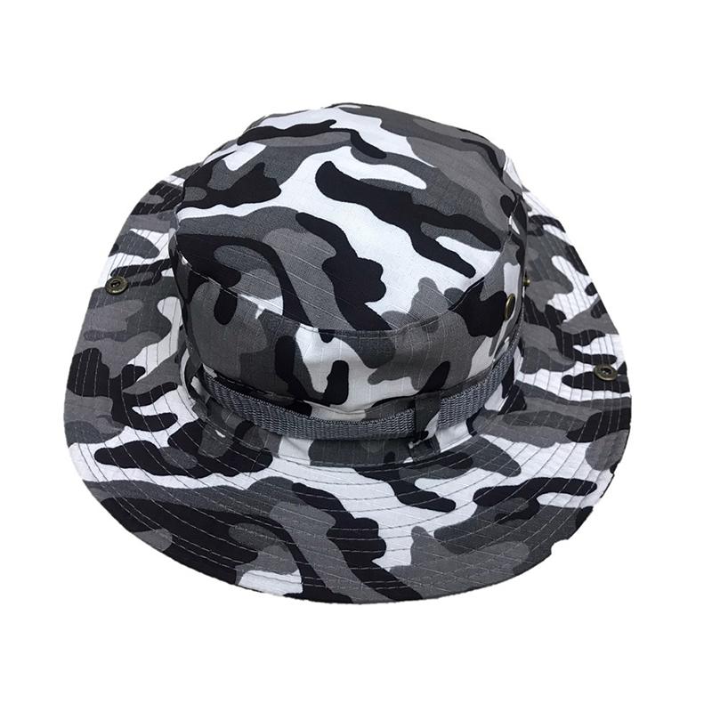 New Summer Fashion Unisex Camouflage Tactical Army Bucket Hats Men Hiking Hunting Panama Cap Outdoor Anti Uv Fisherman Hat
