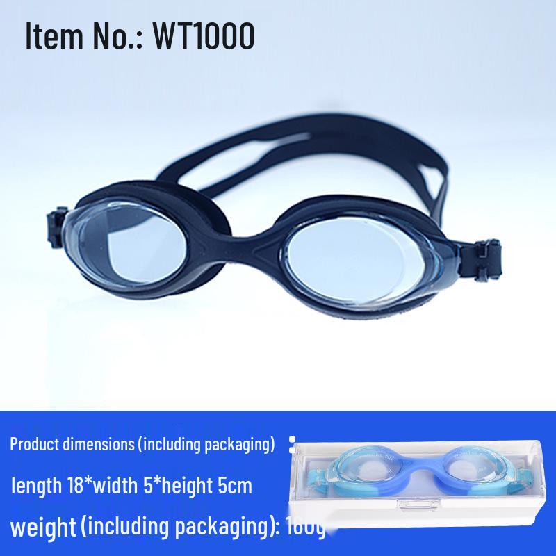 Kids' Anti-Fog High-Definition Swim Goggles with Flat Lens - Boys & Girls Diving Goggles
