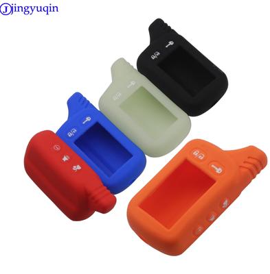 Jingyuqin Tomahawk TZ9030 TZ9010 SL-950 S-700 İçin Silikon Kılıf Anahtarlık Rus 2 Yönlü Alarm Sistemi Alarm Anahtarlık Kılıfı