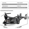 Diecast Alloy Simulated Osprey Transporter Fighter Aircraft Aviation Model Military Transport Aircraft Kid Toy Collect Ornament