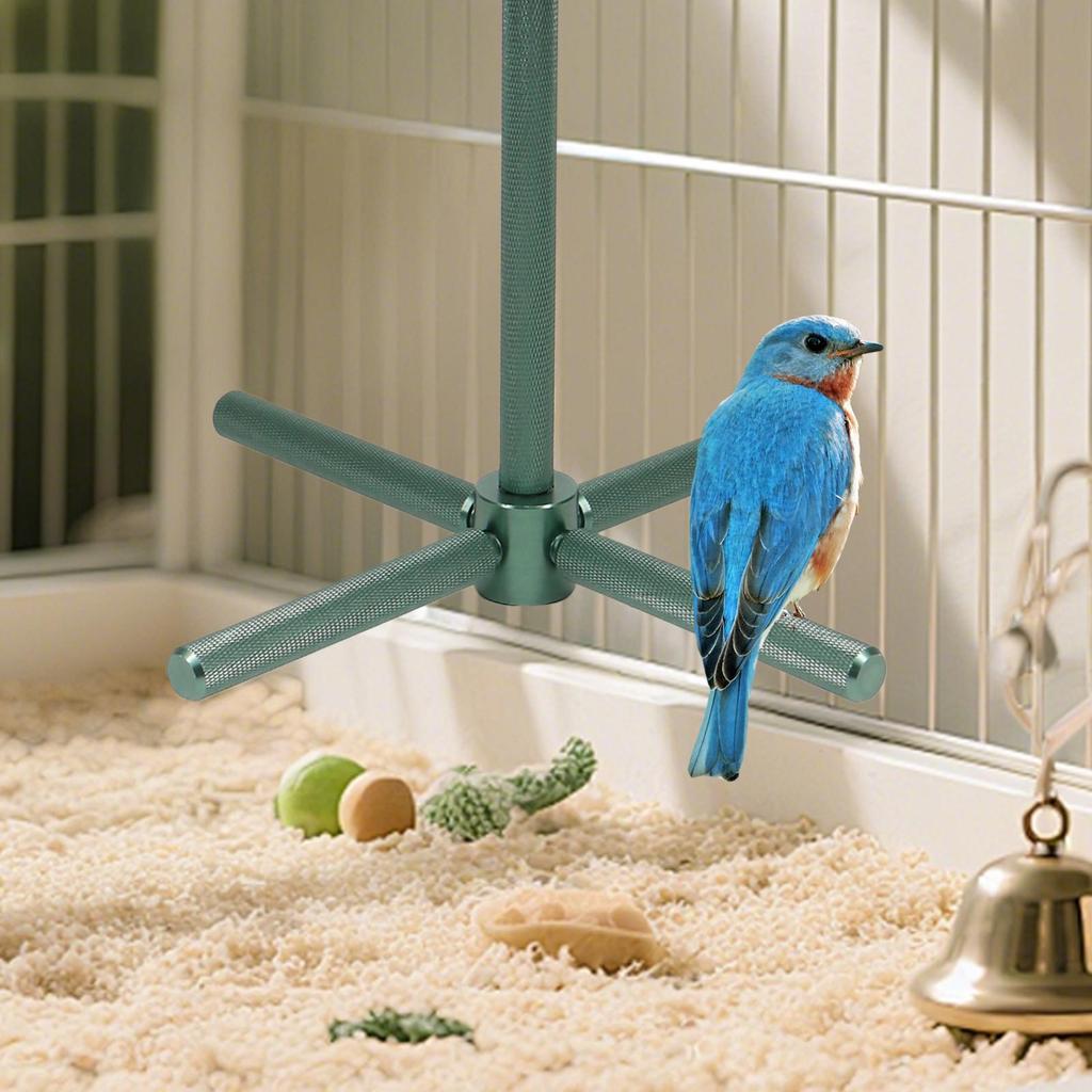 Bird Toys 360 Degree Rotating Chewing Bird Perch Stand Cage Chew Toys For Exercise Playing Small Medium Large Conure Lovebirds