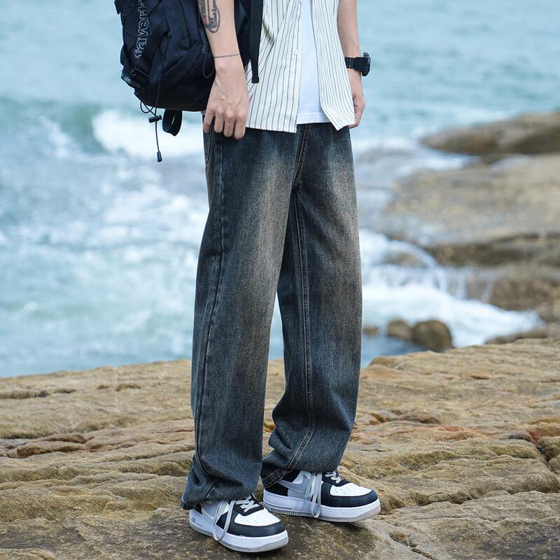 Paul Frank Men's American Retro Loose Straight-Leg Jeans