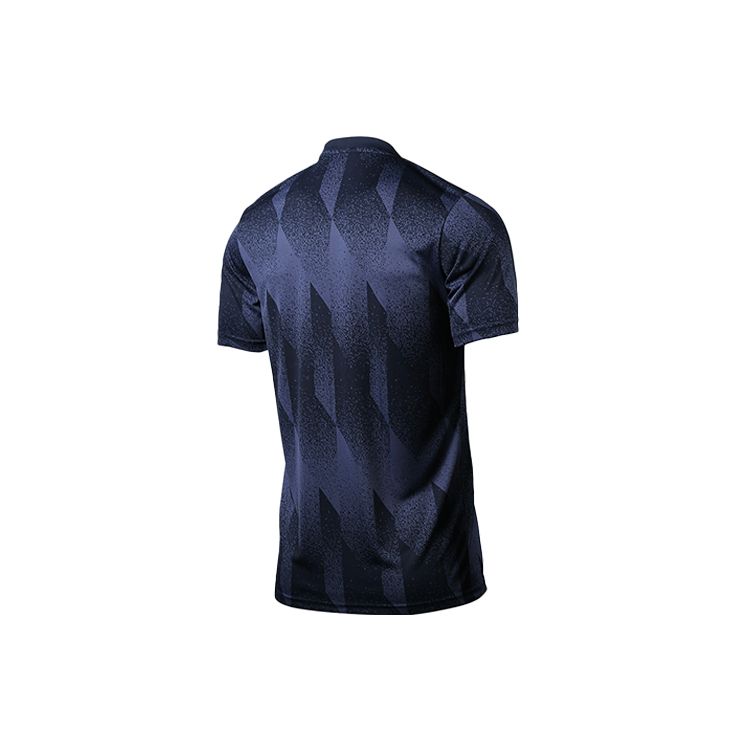 Adidas 20-21 Season FC Bayern Munich Pre-Match Warm-Up Short Sleeve Football Shirt Men Tops Blue FR6070