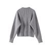 Women Casual O-Neck Knit Cardigan Autumn Winter Loose Long Sleeve Zipper Sweater Vintage Solid  All-matching Knitwear