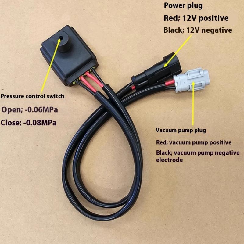 Electric Vehicle Car Vacuum Pump Controller -0.06MPa -0.08MPa Brake Booster Pressure Sensor
