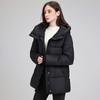 YYFS Damenmode Casual Herbst Winter Einfarbig Druck Langarm Jacken & Mäntel Daunenmäntel
