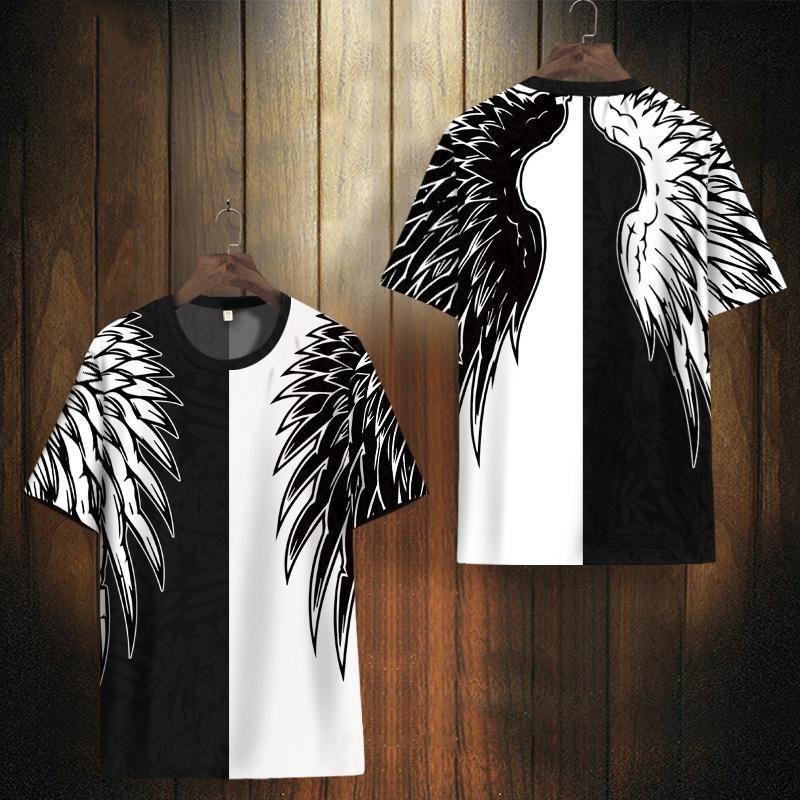 

Футболка Phoenix Wings для мужчин и женщин с принтом, свободная, тонкая, с коротким рукавом, модный бренд, летняя, полуобрезанная, новый стиль 6XL