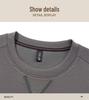 2025 Spring/Autumn Men's Trendy Long Sleeve Sweatshirt: Luxurious Casual Crew Neck Top