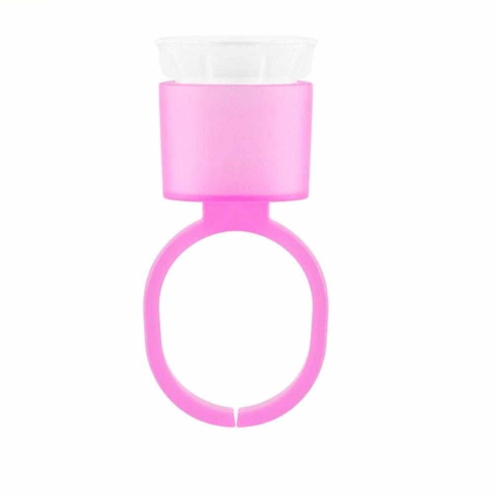 

With Sponge Disposable Tattoo Ring Cup No Divider Permanent Makeup Tattoo Ink Cups Tattoo Supplies 5pcs рожевий