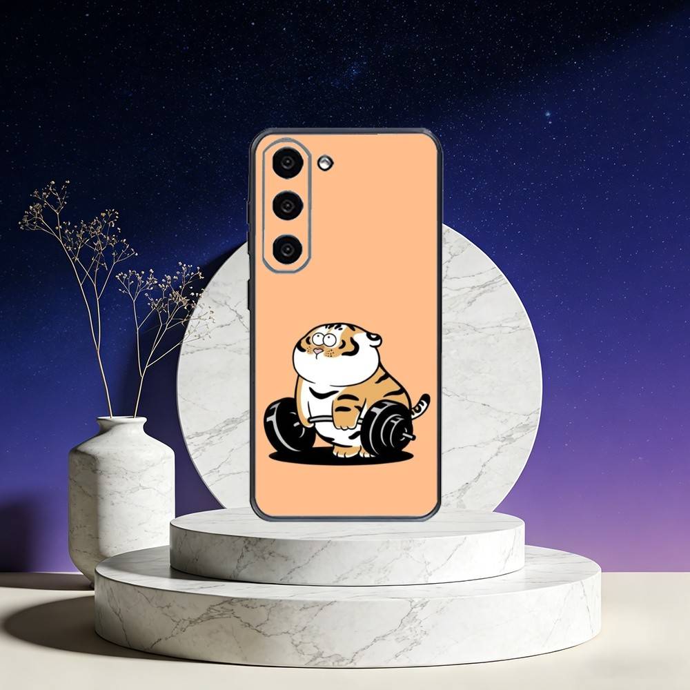 Fett T-Tiger Handyhülle Für Samsung Galaxy A73,A72,A71,A70,A53,A52,A51,Andere Weiche Schwarze Hülle