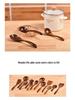 Set di pentole antiaderenti in teak thailandese: Spatola in Legno, Spatola per Saltare in Padella e Mestolo