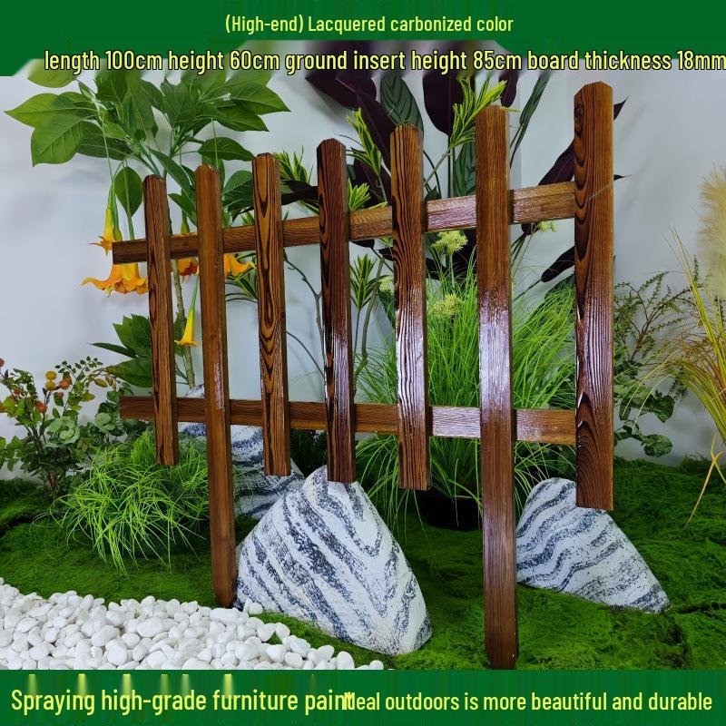 Outdoor Garden Decorative Wooden Picket Fence for Yard and Flower Beds