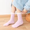 Female Autumn and Winter Plus Velvet and Thick Coral Velvet Floor Cotton Socks