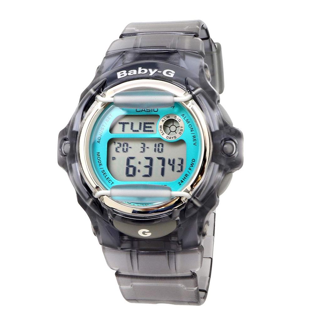 Casio Baby-G BG-169R-8B Ladies Wristwatch Clear Gray Turquoise