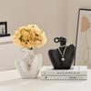 Kreative menschliche Figur Keramikvase für Wohnzimmer Heimdeko