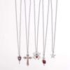 5pcs Set Gothic Punk Star Spider Cross Sword Skull Pendant Necklace for Women Men Halloween Party Daily Wear Aesthetic Jewelry