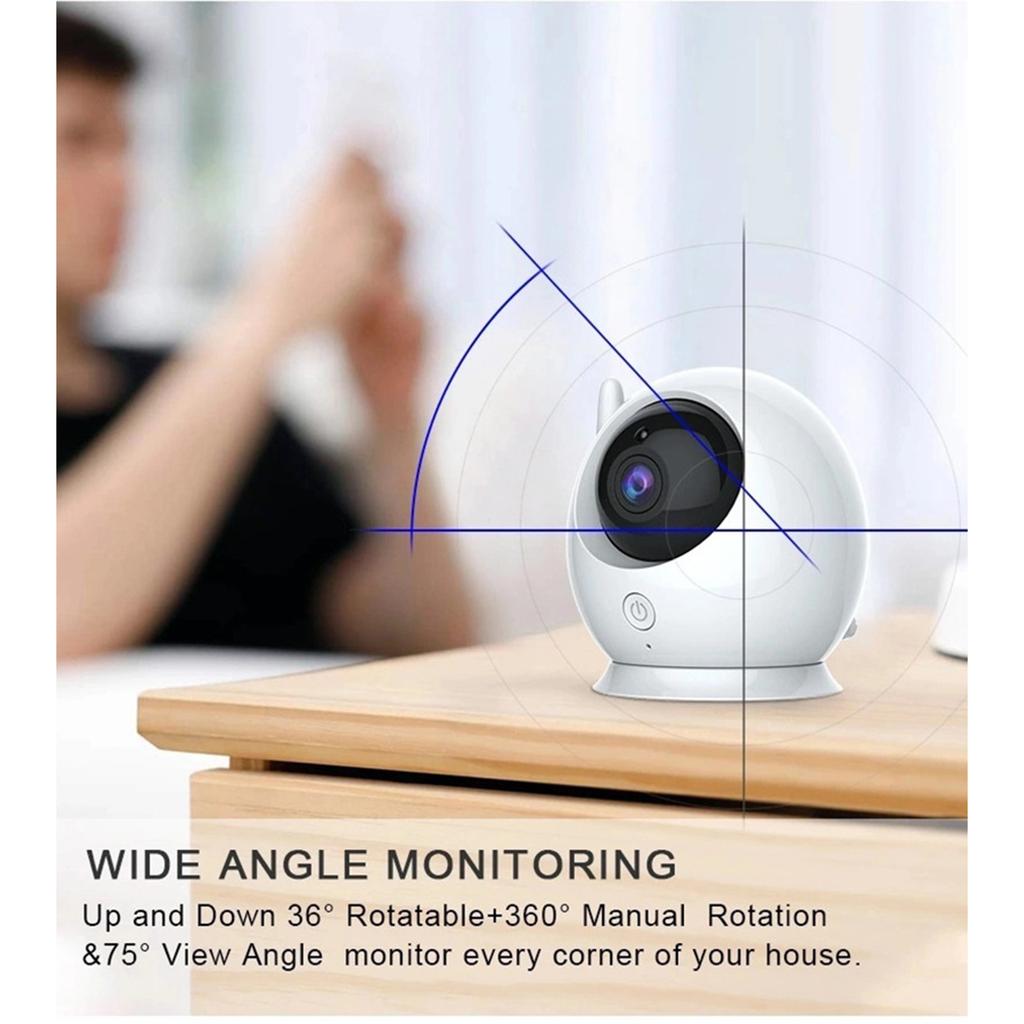 Baby Monitor-4.3 Inch Baby Monitor with Baby Care and Monitoring Features - Perfect for Keeping an Eye On Your Little One - English Translation