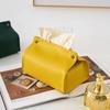 Bathroom Home PU Leather Bedroom Paper Towel Dispenser Wipes Storage Case Tissue Holder Napkin Box