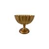 Vintage Planter Vase, Brass Tone Wide Mouth Flower Holder for Wedding Party Home Table Decor