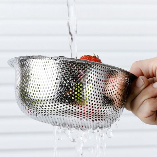 Sink Swan Strainer Basket Stainless Steel Kitchen Faucet Drain Basket Sink Food Waste Strainer for Draining Vegetable Washing