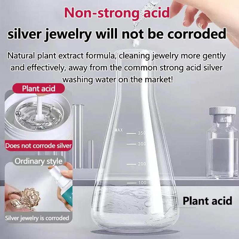 1/2/3Pcs Silver Cleaner Liquid 200G Jewelry Cleaner For Gold Panlinis Ng Silver Gold Cleaner For Rings Earrings Watch Diamond