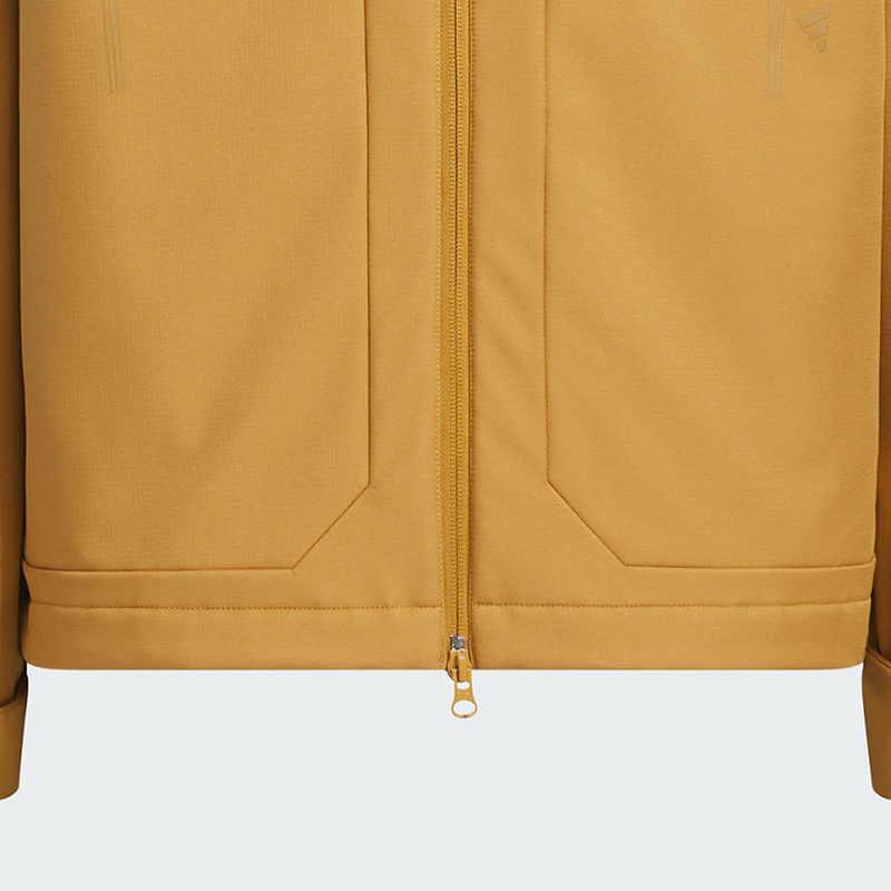 Adidas Sports Casual Solid Color Hooded Jacket Men Jackets Brown JZ1154