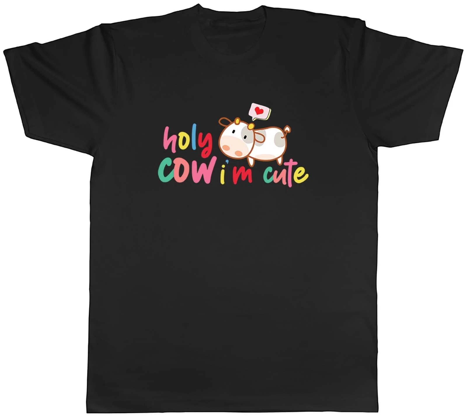Holy Cow I m Cute Animal Mens Unisex T-Shirt Tee Gift XXXL