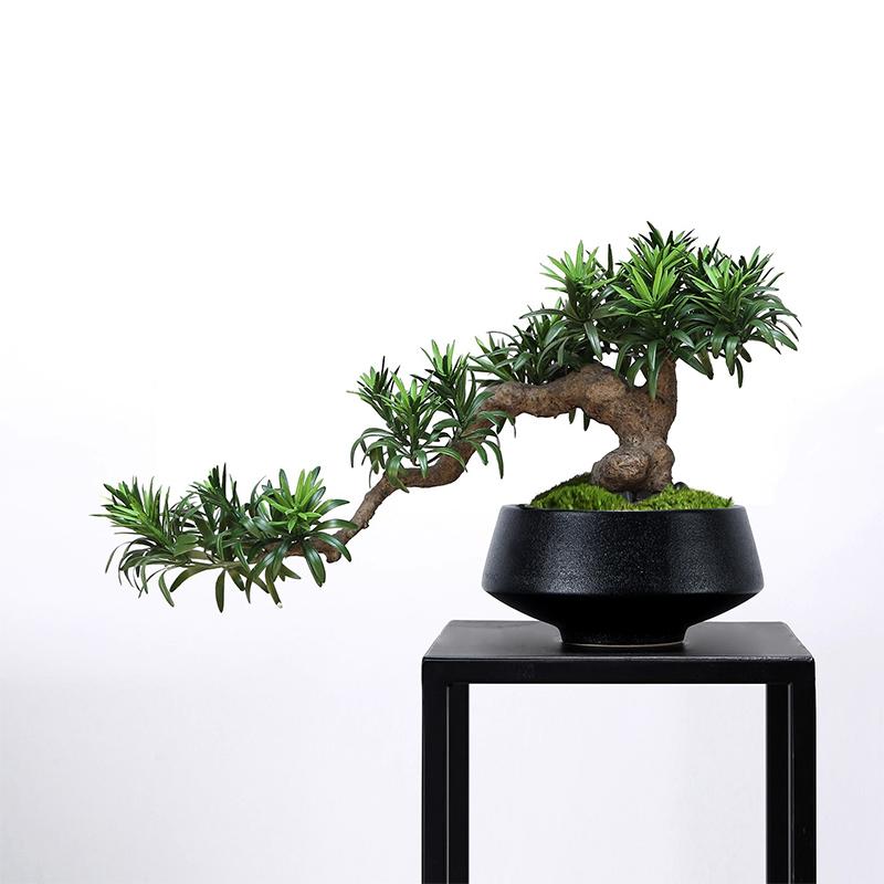 Simulation fake tree bonsai home living room Chinese sand table hotel porch landscaping decoration green plant ornaments