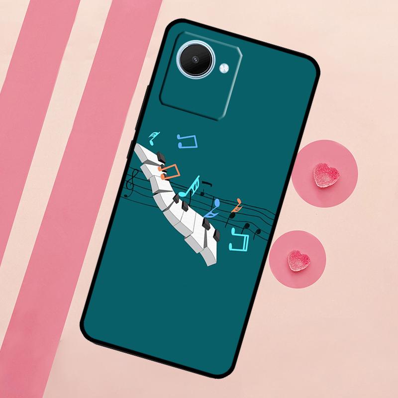 Violin Piano For Realme 10 11 12 13 14 Pro Plus C55 C71 C75 C67 C63 C61 C53 C35 C65 GT6 GT7 15 Pro Case