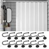 Decorative Shower Rings Rust-proof Hooks Bathroom Decor Home Organization Heavy Duty Hooks High-strength Structure