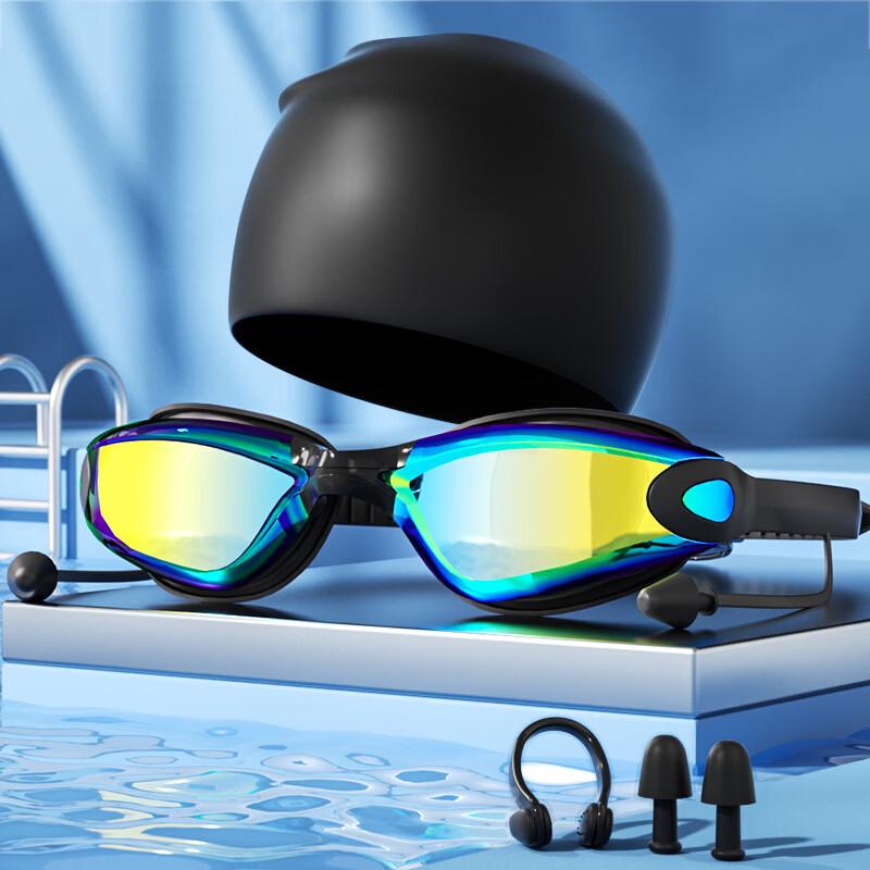 Junwen HD Anti-Fog Swimming Goggles Set
