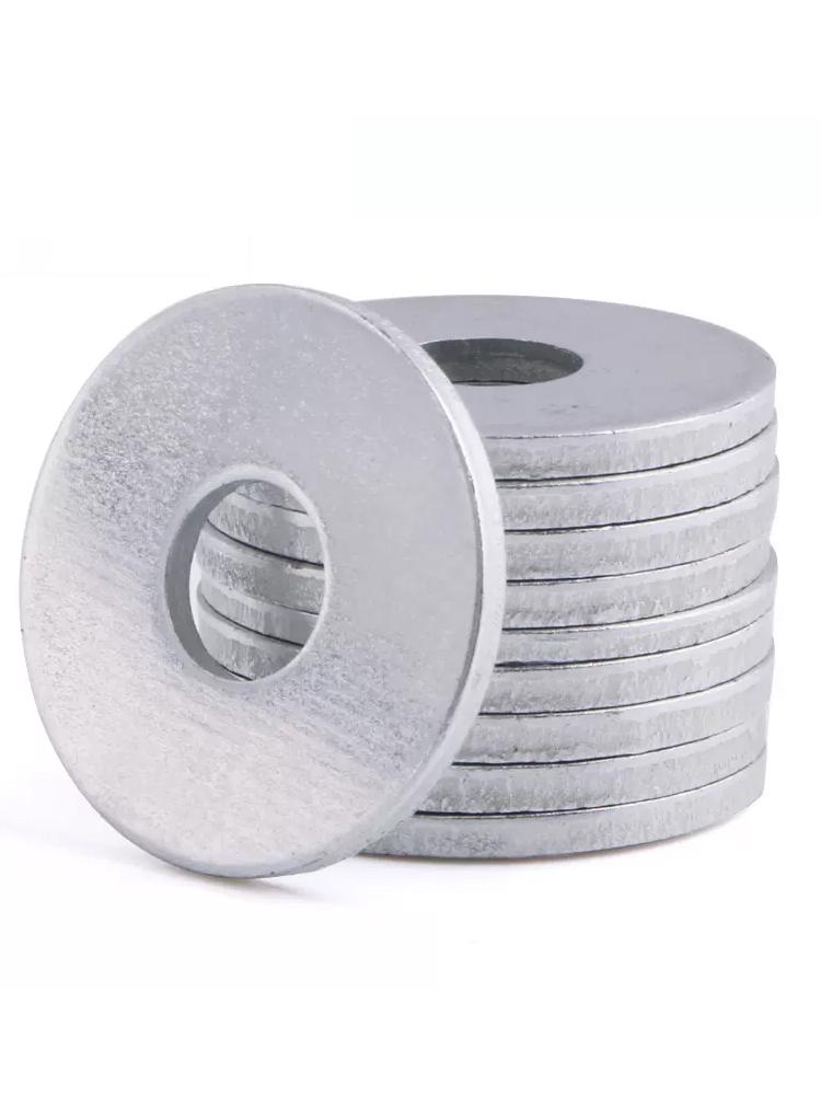 Galvanized Carbon Steel Round Flat Washer for Screw (M2, M2.5, M3, M4, M5, M6)