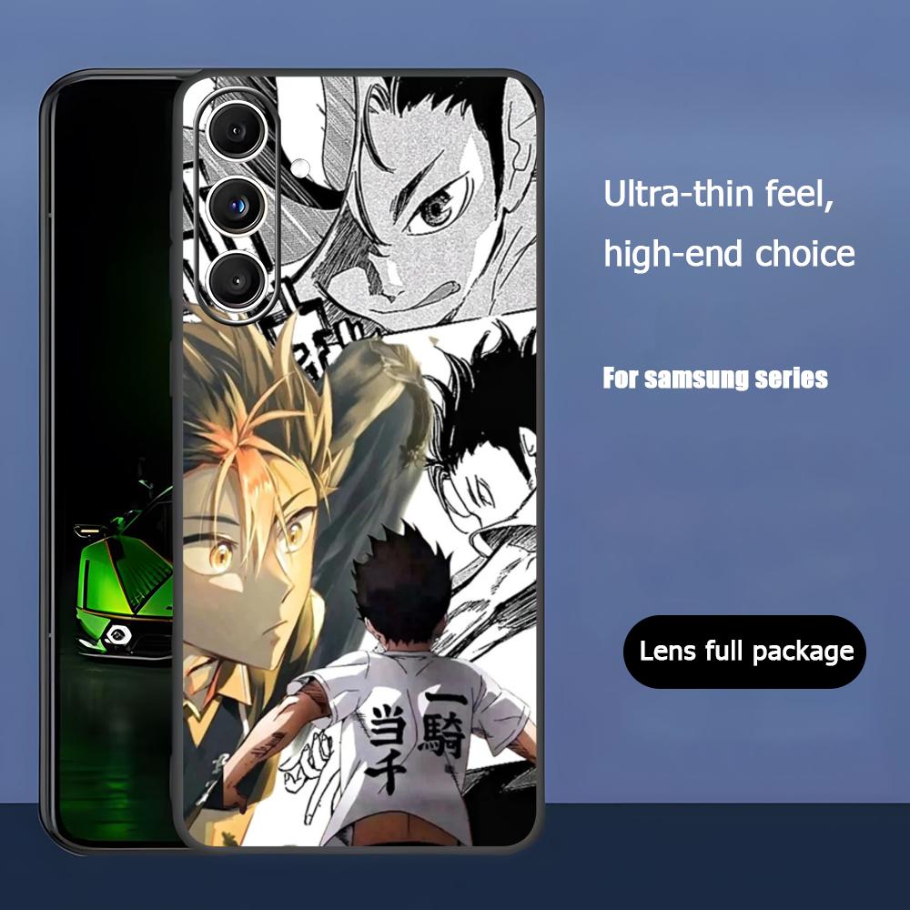 Haikyu Anime Nishinoya Yuu Phone Case For Samsung Galaxy S25 S24 S23 S22 S21 S20 Plus Ultra Note20 Soft Black