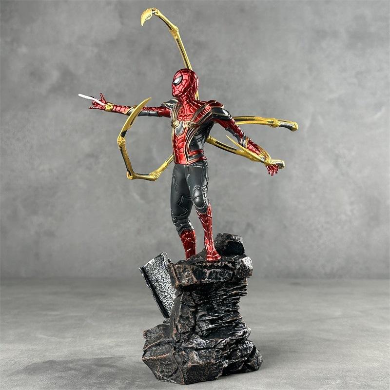 Marvel Spider-Man No Way Home Iron Spider Suit Figure 2 Poses Optional Collectible Model
