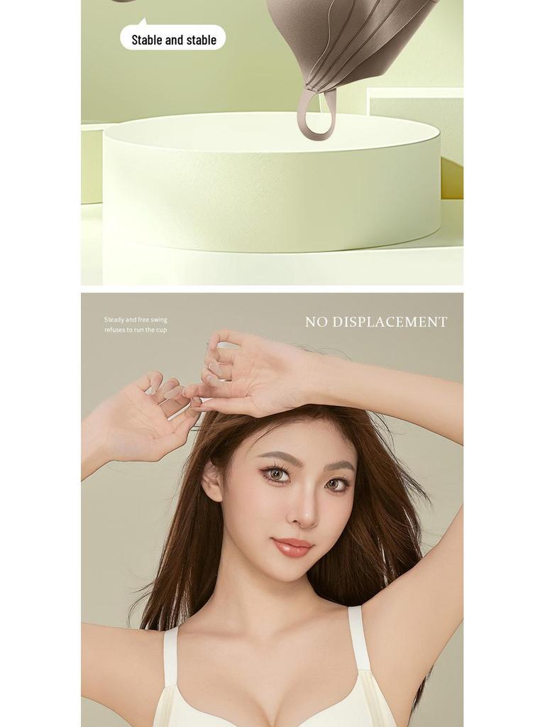 Europäischer & Amerikanischer Nahtloser Hebe-BH: Bügellos, Seitenhalt, Anti-Durchhängen, Verstellbar, für Frauen mit kleiner Brust zur Formgebung.