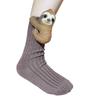 Socks Men's And Women's Long Cotton Socks Christmas Knitted Floor Socks Warm Socks
