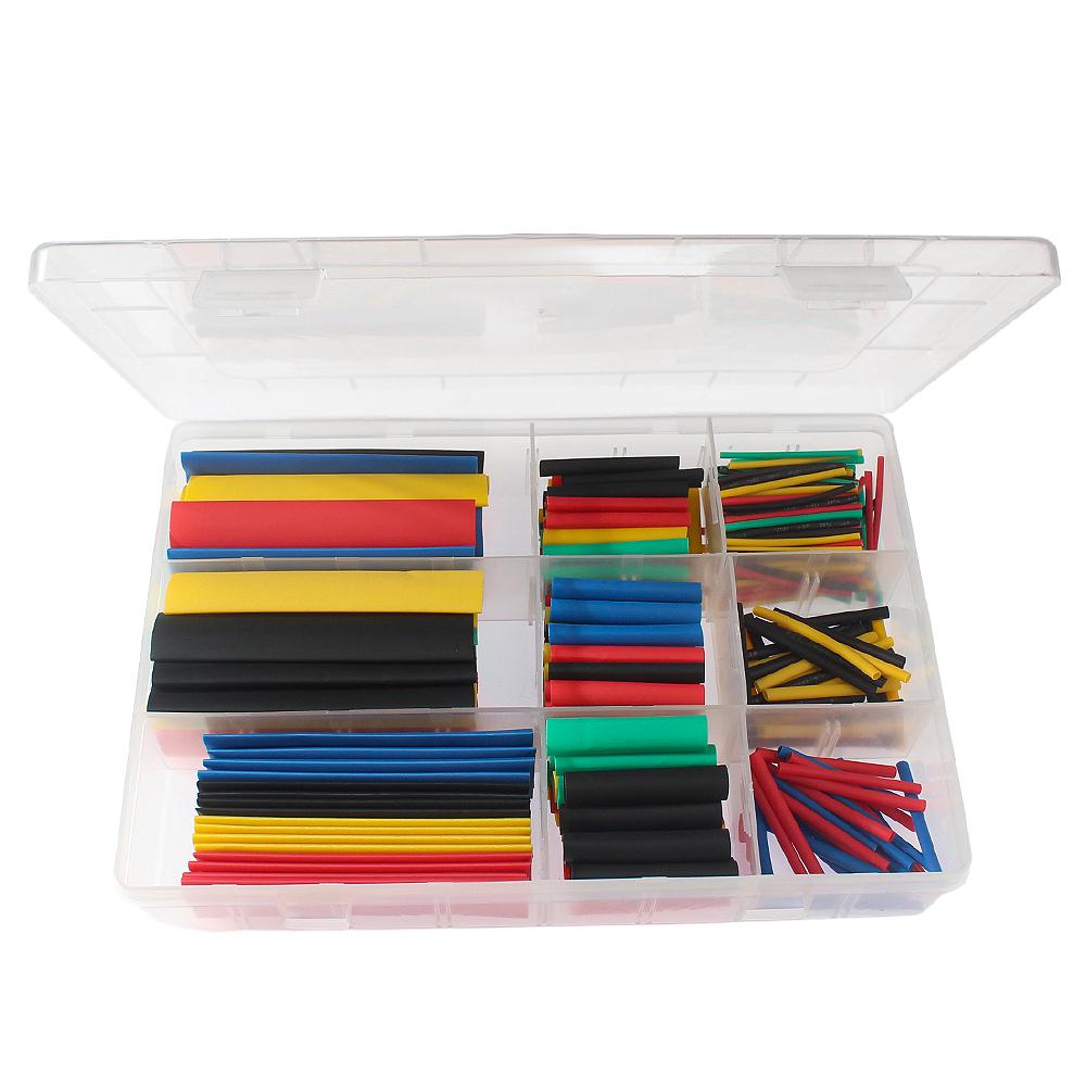 328PCS Heat Shrink Tubing Thermoresistant Tube 2:1 Shrink Wrapping Insulation Cable, Waterproof Shrinkable Sleeve DIY