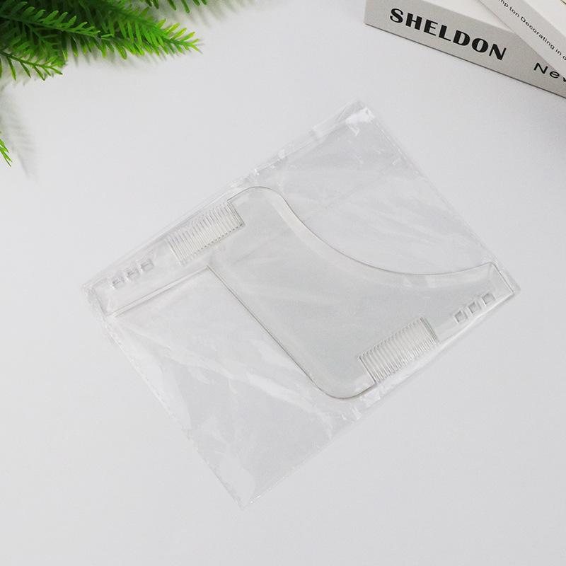 

1 шт., мужской шаблон для формирования бороды, расческа, прозрачные мужские расчески для бороды, инструменты для красоты, шаблоны для стрижки бороды, прически 1PCS прозрачный