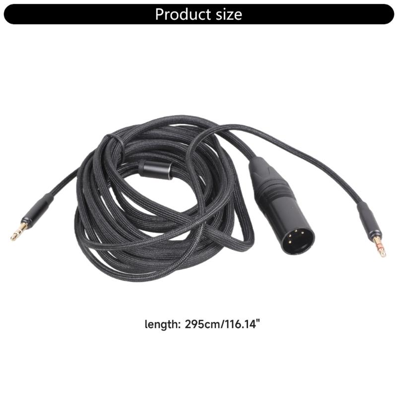 4-Pin Symmetrisches Kabel für Hifiman Arya Sundara Ananda HE400SE Kopfhörer 4-Pin auf Doppeltes 3,5mm Headset-Kabel Ersatz