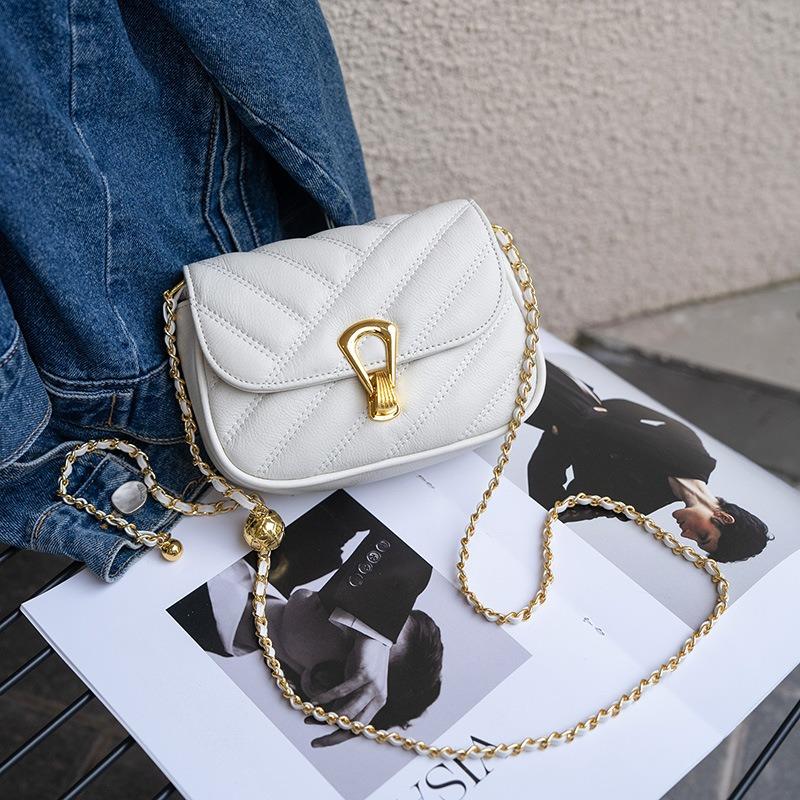 

Сумка на плечо с цепочкой из натуральной кожи, универсальная и модная, кроссбоди, маленькая квадратная сумка, сумка для мобильного телефона бежевый