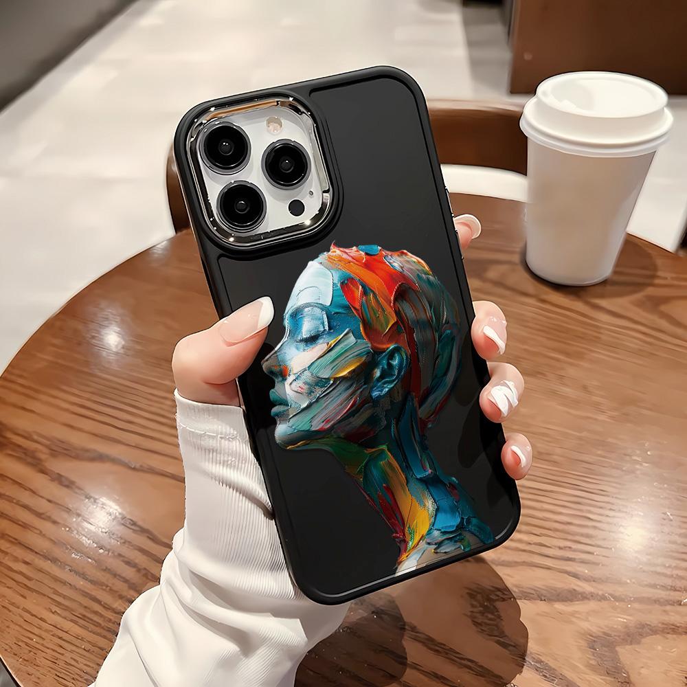 Watercolor Girl Skin Friendly Feel Phone Case For Iphone16 16pro 15 14promax 13pro 12 11pro 7 8plus XR XS Soft Shell