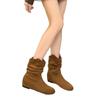 Inner heightening retro small short boots children's new summer and autumn with skirt stacking boots Chelsea thin boots