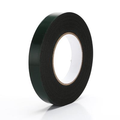High-viscosity Double-sided Adhesive 18mm *10m Thick 1mm PE Green Film Black Automotive Foam Sponge