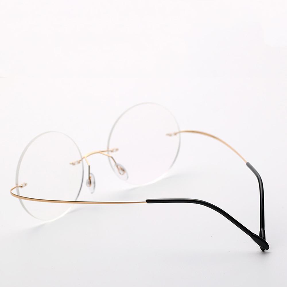Ultralight Titanium Alloy Vintage Round Rimless See Near and Far Progressive Multifocal Reading Glasses +1 +1.5 +2 +2.5 +3 to +4