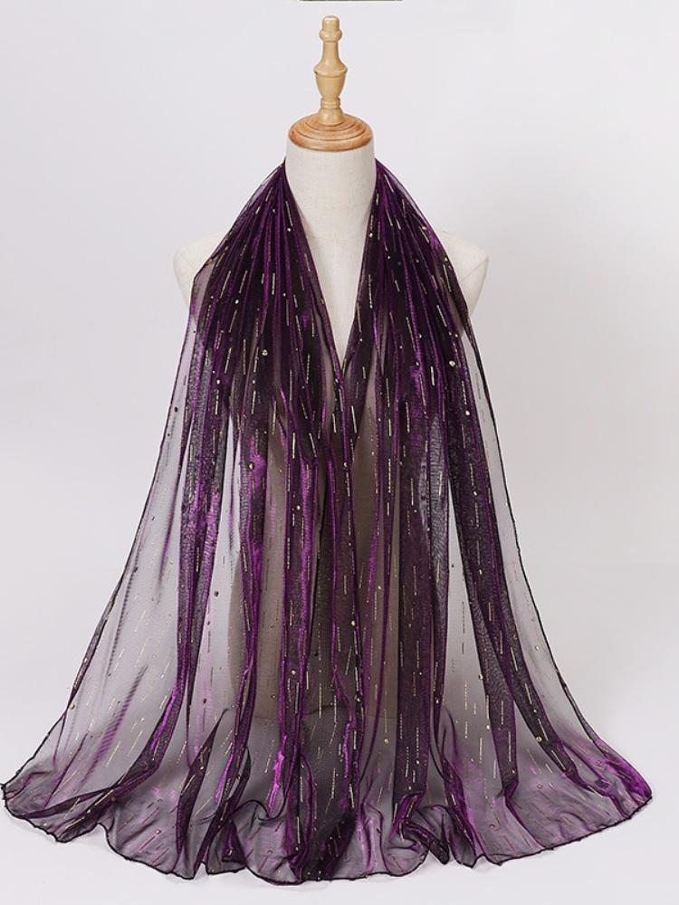 European and American Bandana Scarf Cotton Linen Yarn-dyed Striped Scarves Tassel Long Shawl Male Accessories