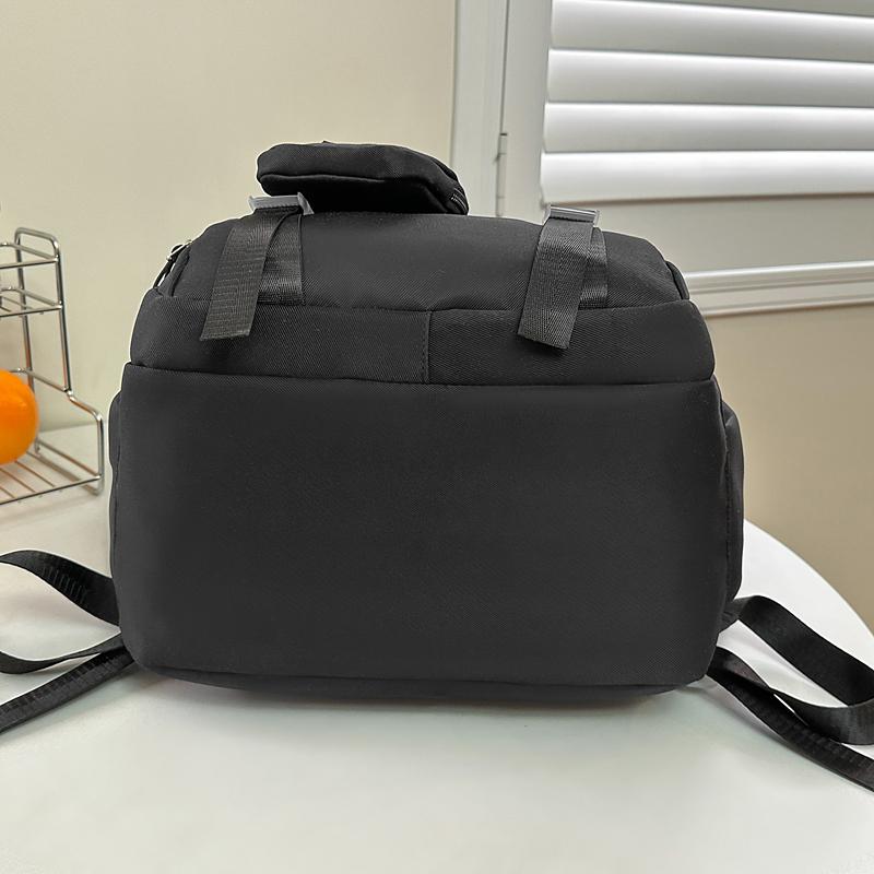 Student Schoolbag Color Contrast Backpack Women's Large Capacity Backpack with Coin Purse